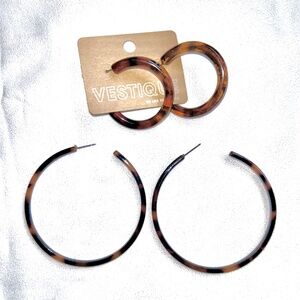 acetate tortoiseshell earrings
